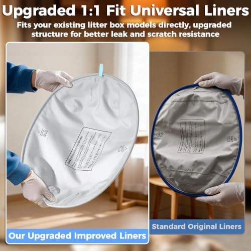 2Pcs Cat Litter Pad for Open Top Self-Cleaning Litter Box Replacement Liner - Image 2