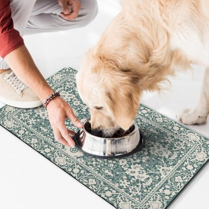 Dog Food Mat for Floors Waterproof Pet Placemat Cat Feeding Bowls Mats for Food and Water, Eco-Friendly Dog Accessories Diatomite Pets Supplies 16" X 24" - Image 7