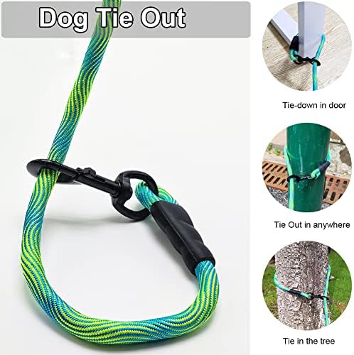 BTINESFUL 8/12/20/30/50/75ft Dog Tie-Out Long Tether Rope Dog Lead for Yard - Image 4