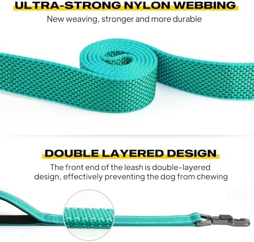 Fida Heavy Duty Dog Leash for Medium Large Dogs, 5 FT, Dual Padded Handles - Image 3