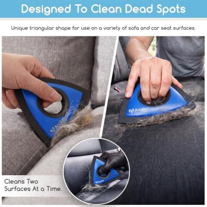 Analan Mini Pet Hair Remover for Car Detailing Dog Hair Tool(Royal Blue) - Image 4
