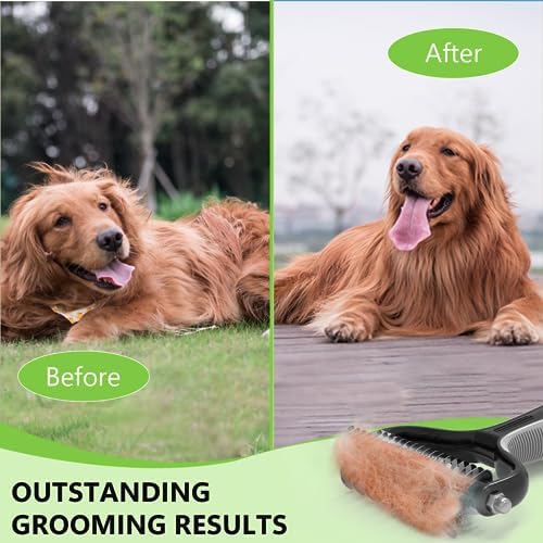 Staltwo Deshedding Dog Brush, Deshedding Undercoat Brush for Dog&Cat - Image 2