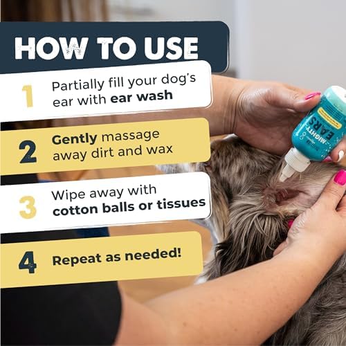 Mighty Paw Waggables Dog Ear Wash - 4 oz (Made in USA) | Cleaner Solution. Wash Cleaner Aloe Vera Pet Drops. Liquid Cleaner for Dogs. for Itchy, Yeast & Healthy Ear Canals - Image 6
