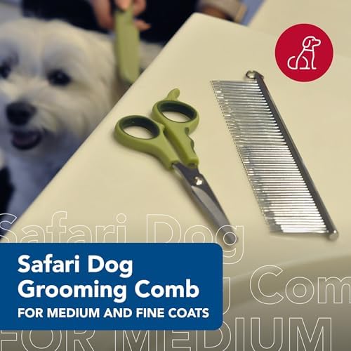 Coastal Pet Safari Dog Grooming Comb for Medium and Coarse Coats - Extra-Long Rotating Teeth - Undercoat Rake for Coarse Coats - 7 1/4" - Image 2