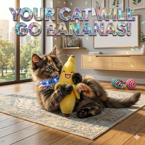 Smokey's Stash Catnip Filled Banana, Avocado, and Smokey Cat Toys with Sisal Mouse and Ball for Cats - Image 5