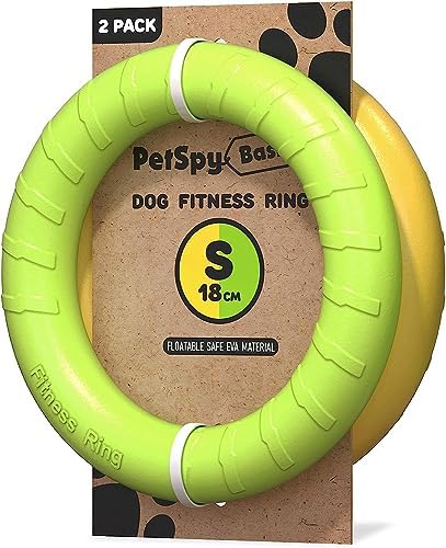 PetSpy Dog Ring Toy – Flying Ring for Outdoor Play, Floating Training & Fetch Toy for Throwing, Catching & Chewers – Durable EVA Flying Disc for Small, Medium & Large Dogs by PetSpy