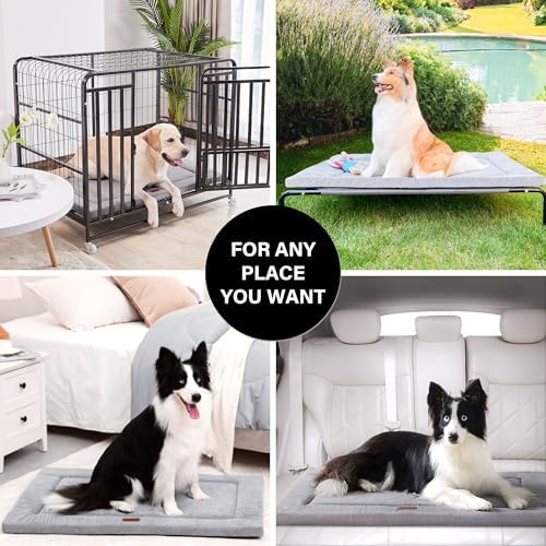 Dog Bed for Crate, Small Dog Crate Beds, Washable Pet Bed Mat Kennel Pad - Image 6