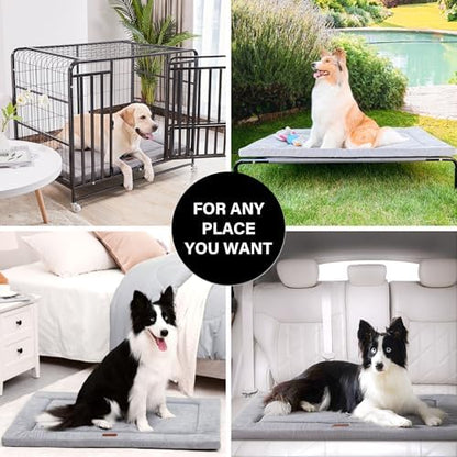 Dog Bed for Crate, Small Dog Crate Beds, Washable Pet Bed Mat Kennel Pad - Image 6