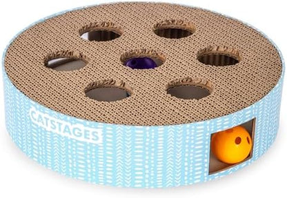 Catstages Scratch N' Hunt Interactive Cat Puzzle Toy with Scratcher, 11" by Catstages