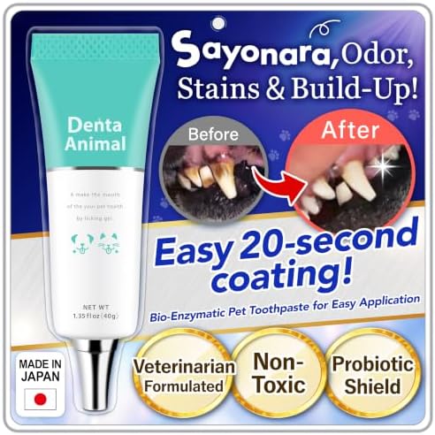 DentaAnimal No Brush Enzymatic Dog Toothpaste Vet Formulated 1.35 oz by Unknown