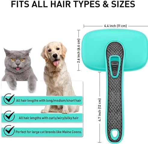 Self Cleaning Slicker Brush for Dog and Cat Shedding - Image 6