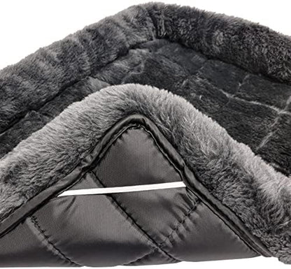 MidWest Homes for Pets QuietTime Giant Dog Bed - Gray Faux Fur Bolster, Ultra-Soft and Machine Washable, Fits 54-Inch Crates and Carriers, for XXL Breed Dogs - Image 4
