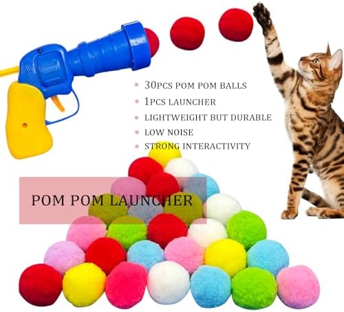 Colorful Cat Toys Bulk for Indoor Cats, 84 Pcs Interactive Kitten Toys - Image 2