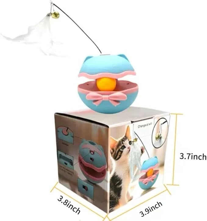 LummiPlay Interactive cat Toy, auto cat Wand with Track Ball