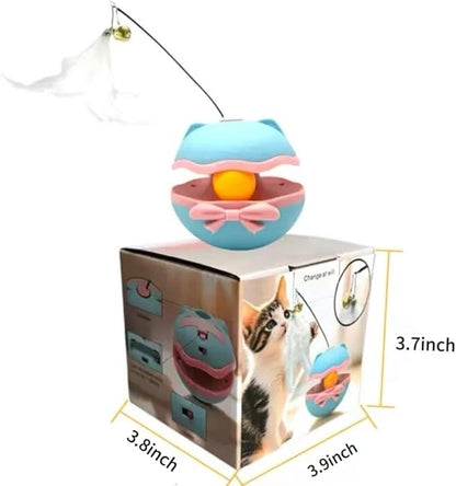 LummiPlay Interactive cat Toy, auto cat Wand with Track Ball