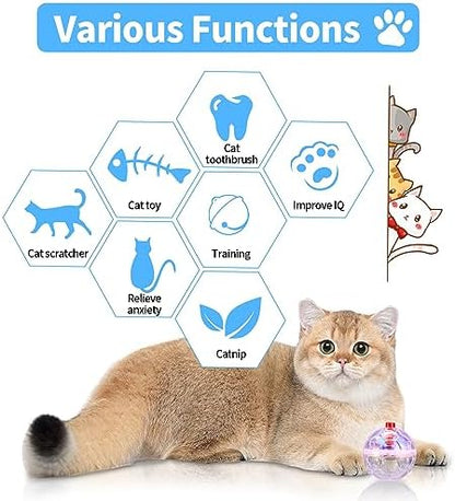 24 Piece Light Up Cat Balls Ghost Hunting Equipment, Indoor Motion-Activated Magic Cat Ball, Plastic Glowing Pet Toys - Image 5