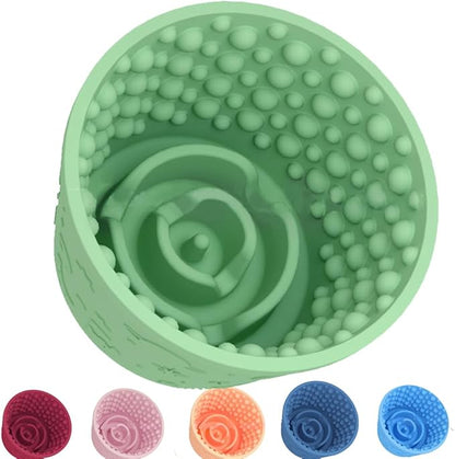Dog Slow Feeder Lick Bowl,Anxiety Relief Treat Dispenser, Non-Slip Anti-chocking Pet Dish, Interactive Puzzle Toy for Small Medium Large Breed,Freezable BPA Free Silicone Dishwasher Safe