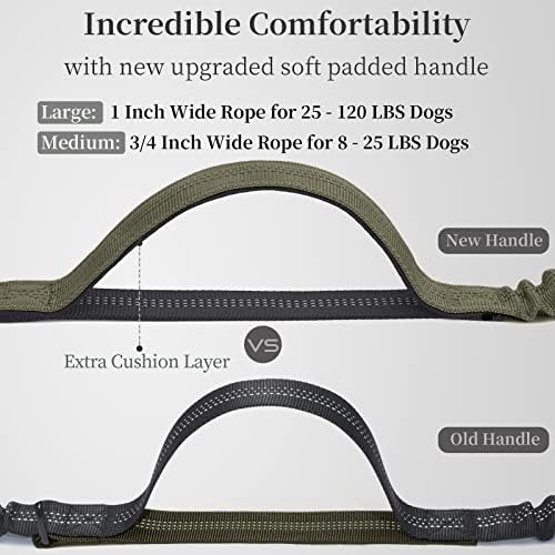 iYoShop Hands Free Dog Leash with Zipper Pouch, Large, Military Green - Image 3