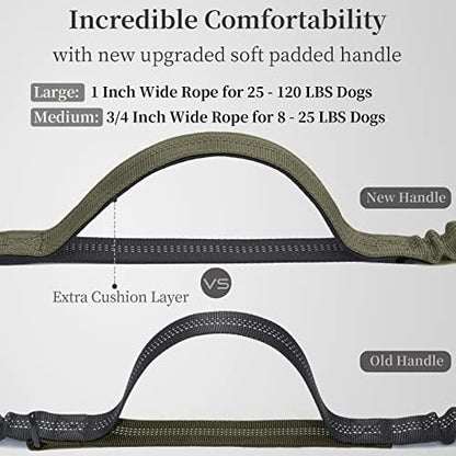iYoShop Hands Free Dog Leash with Zipper Pouch, Large, Military Green - Image 3