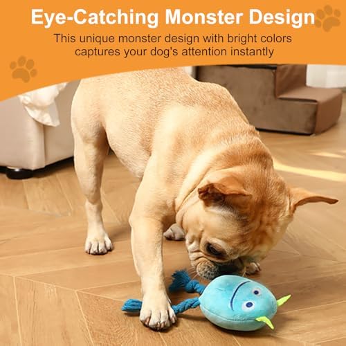 lilfrd 2 Pack Squeaky Rope Plush Dog Toys for Small Medium Puppies - Image 4