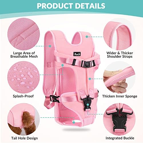 Lukovee Dog Backpack Carrier, Adjustable Front Carrier for Small Breeds - Image 3