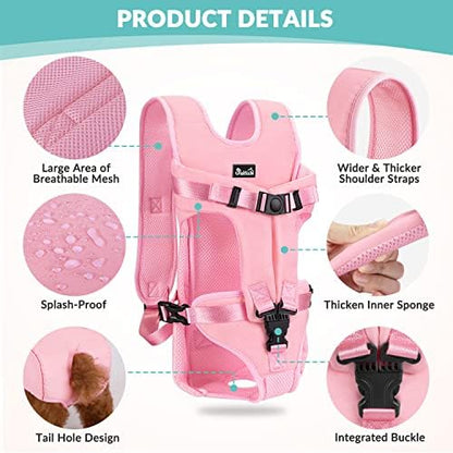 Lukovee Dog Backpack Carrier, Adjustable Front Carrier for Small Breeds - Image 3