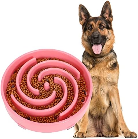 JASGOOD Slow Feeder Dogs Bowl for Large Medium Dogs,Anti-Gulping Pet Slower Food Feeding Bowls Stop Bloat,Preventing Choking Healthy Design Dogs Bowl by JASGOOD