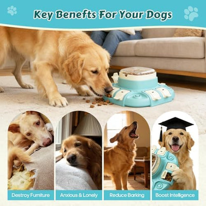2 Levels Dog Puzzle Toy, Slow Feeder for Fast Eating Pets Interactive Dog Treat Puzzle Toys for IQ Training, Treat Dispenser for Small Medium Large Dogs, Cats - Image 4