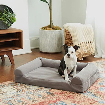 Happy Hounds Luna Sofa Dog Bed, Gray, Medium (29" x 20") - Image 3
