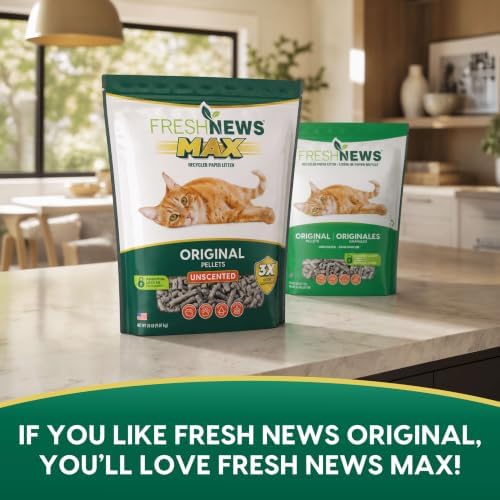 Fresh News MAX Unscented Original Cat Litter, Non-Clumping, 20 lb - Image 7