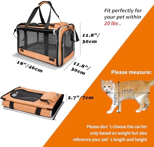 GAPZER Dog Carry Bag Puppy, Pet Soft-Shell Portable Kennel Crate 0-15 lbs - Image 3