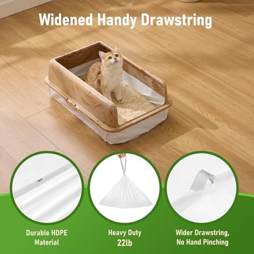 ZOMISIA Cat Litter Box Liner XXL - 15 Count 47" x 24" Jumbo Litter Bags - Image 4