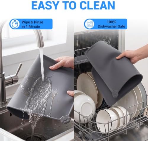 Reopet Silicone Pet Feeding Mat - Waterproof & Non-Slip Dog Cat Placemat - Image 4