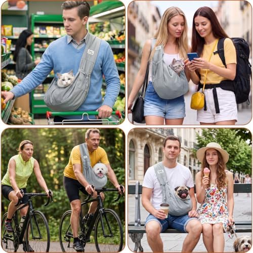 Dog Sling Carrier, Lightweight Breathable Puppy Carrier for Small Dogs&Cats - Image 7