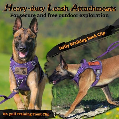 rabbitgoo Tactical Dog Harness Medium Sized, No Pull Service Pet Vest - Image 6