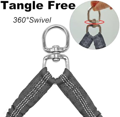 Dual Dog Leash Coupler Double Control Padded Handle for 2 Large Dogs - Image 4