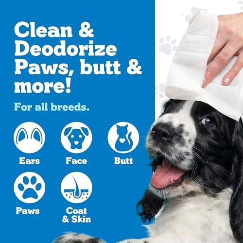 Pets XL Hypoallergenic Unscented Dog Grooming Cleaning Cloths 4 Pack - Image 2