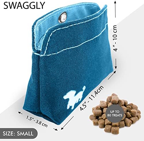 Small Dog Treat Pouch – Slim Magnetic Pocket Dog Treat Bag for Walking & Training – Discreet Clip On Treat Pouch for Leash, Waistband or Pocket – Mess Free Storage (Turquoise) - Image 6
