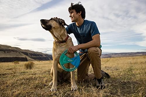 Ruffwear, Pacific Ring Dog Toy, Fetch and Tug, Aurora Teal - Image 3
