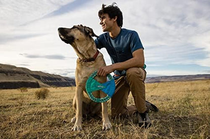 Ruffwear, Pacific Ring Dog Toy, Fetch and Tug, Aurora Teal - Image 3