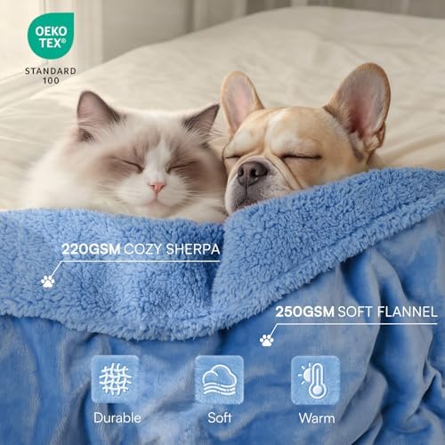 Luciphia Waterproof Blanket for Large Dog, Reversible Sherpa Couch Cover - Image 3
