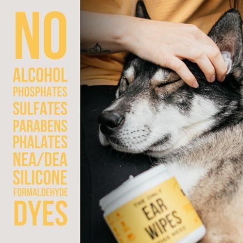 Natural Rapport Dog Ear Cleaner Wipes, Gentle Wax & Debris Wash, 100 Ct - Image 3