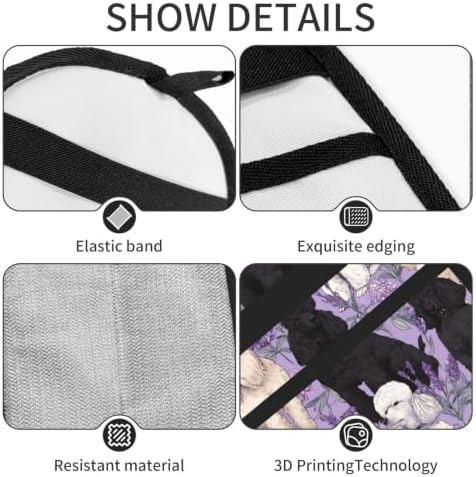 Elegant Poodle Dog Lavender Purple Pet Hair Removal Glove For Cats Dogs - Image 5