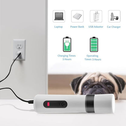 Puppiclaw 2.0 Silent Groom Pro Dog Nail Grinders for Dogs and Cats Pet Paws Grooming Smoothing Tool (1pc)