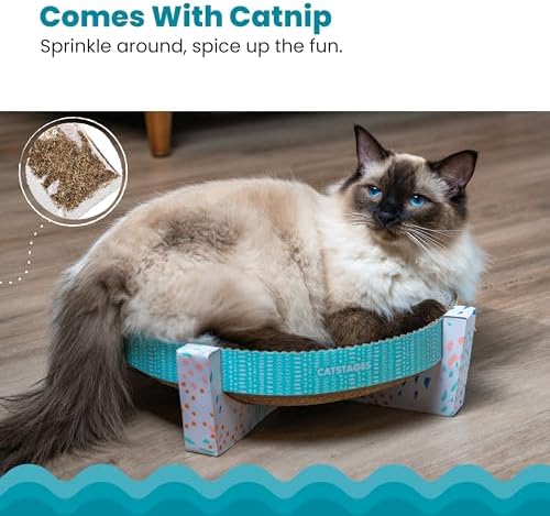 Catstages Scratch, Snuggle & Rest 2-in-1 Cat Scratcher & Lounger, 13.4" - Image 4