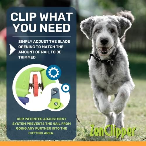 Zen Clipper Precise Dog Nail Clippers - Adjustable Safety Blade, No Overcutting - Stress Free Dog Grooming at Home - Easy to Use Pet Clippers with Sharp Blades for Clean, Splinter Free Cut - Image 2