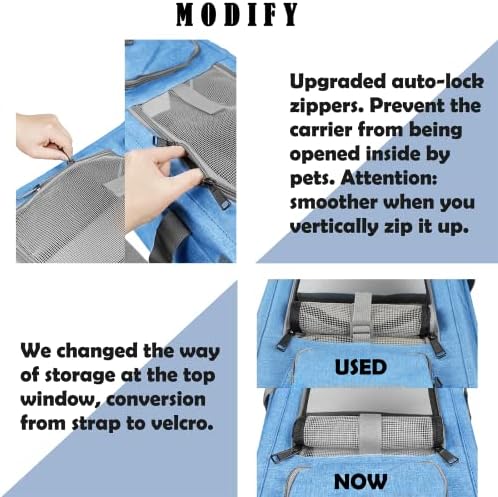 GAPZER Pet Carrier for Large and Medium Cat, Soft-Sided Pet Crate for Puppy - Image 3