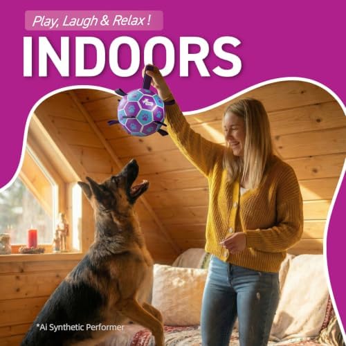 QDAN Big Dog Toys, Large Herding Ball for Dogs Large, Outoor Soccer - Image 4