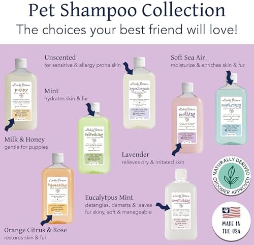 Bobbi Panter Soothing Dog Shampoo Tea Tree, Lavender, Cucumber & Oat Protein – Natural Formula for Sensitive Skin & Irritation Relief, Tear-Free, 30:1 Concentrate, Made in USA, 14 oz - Image 6