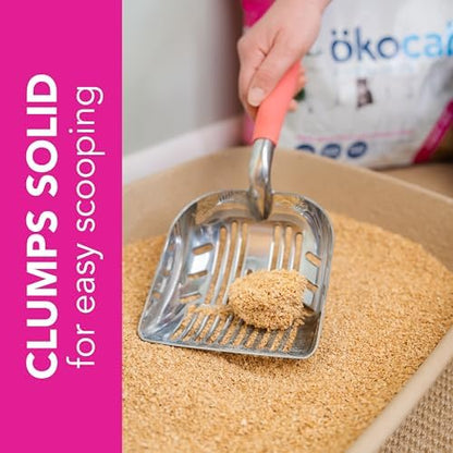 ökocat Super Soft Natural Wood Clumping Cat Litter, Odor Control, 22 Lbs - Image 4